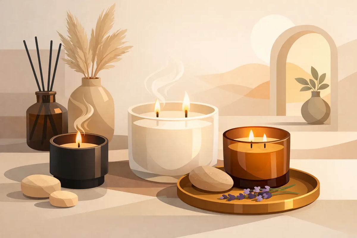 Velas aromáticas de lujo para un hogar con alma