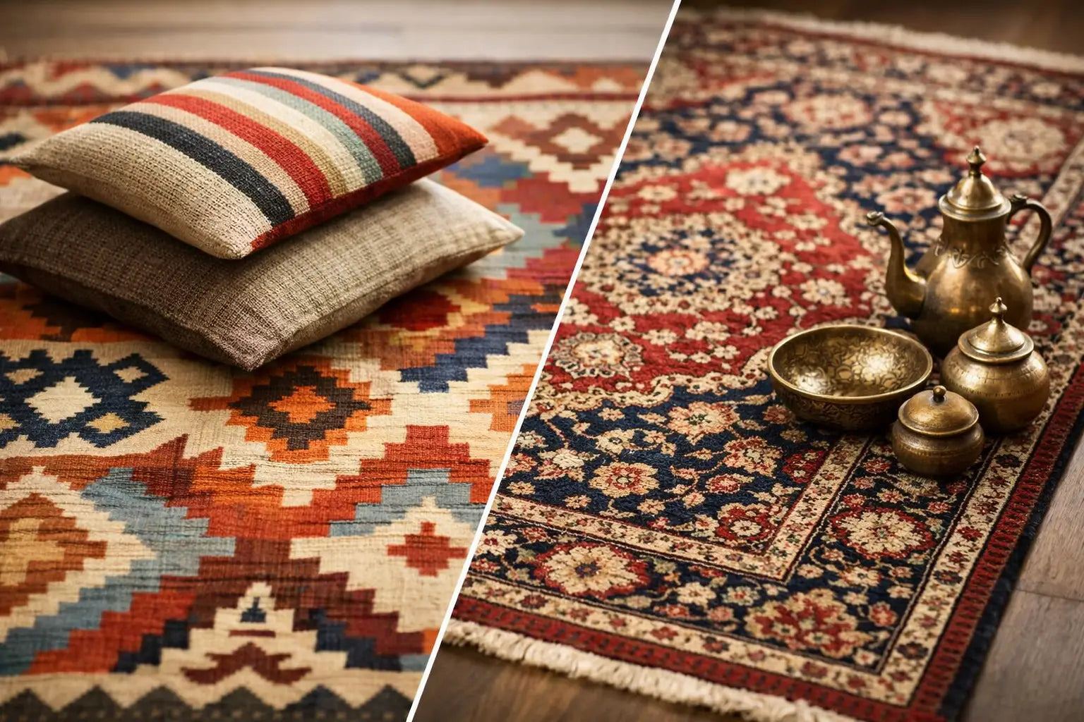 Alfombra kilim vs alfombra persa