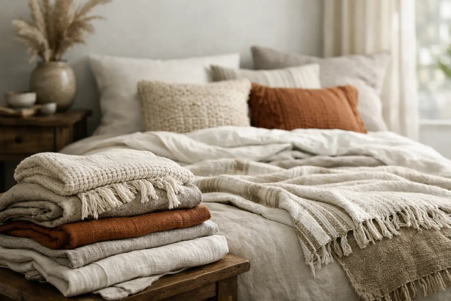 How to Layer Artisan Home Textiles Well