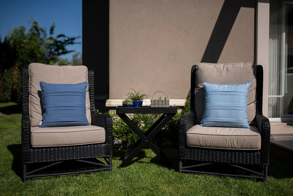 Pieghe Decorative Cushion - Navy Blue