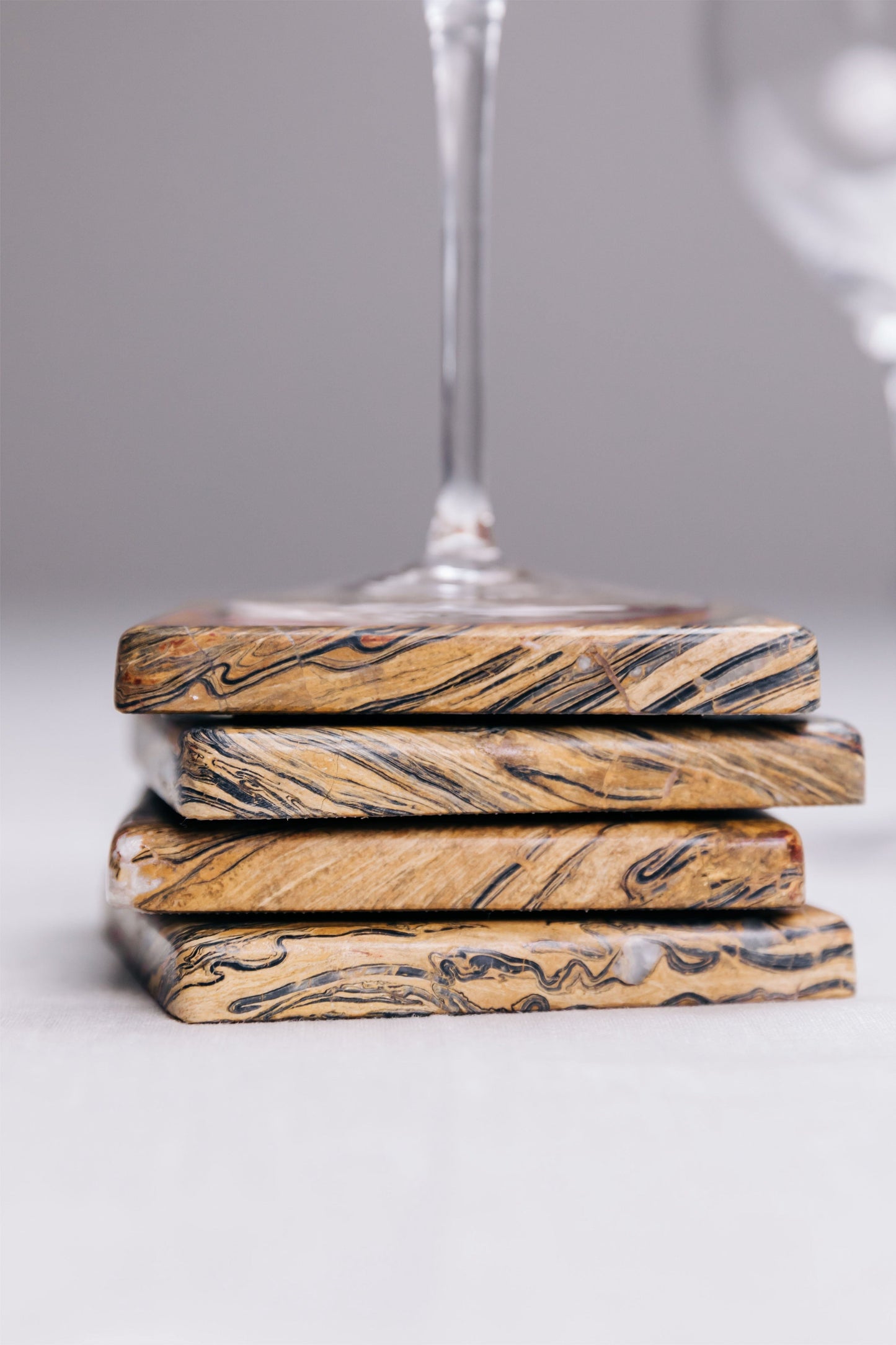 Set de 4 Coasters - Dorado