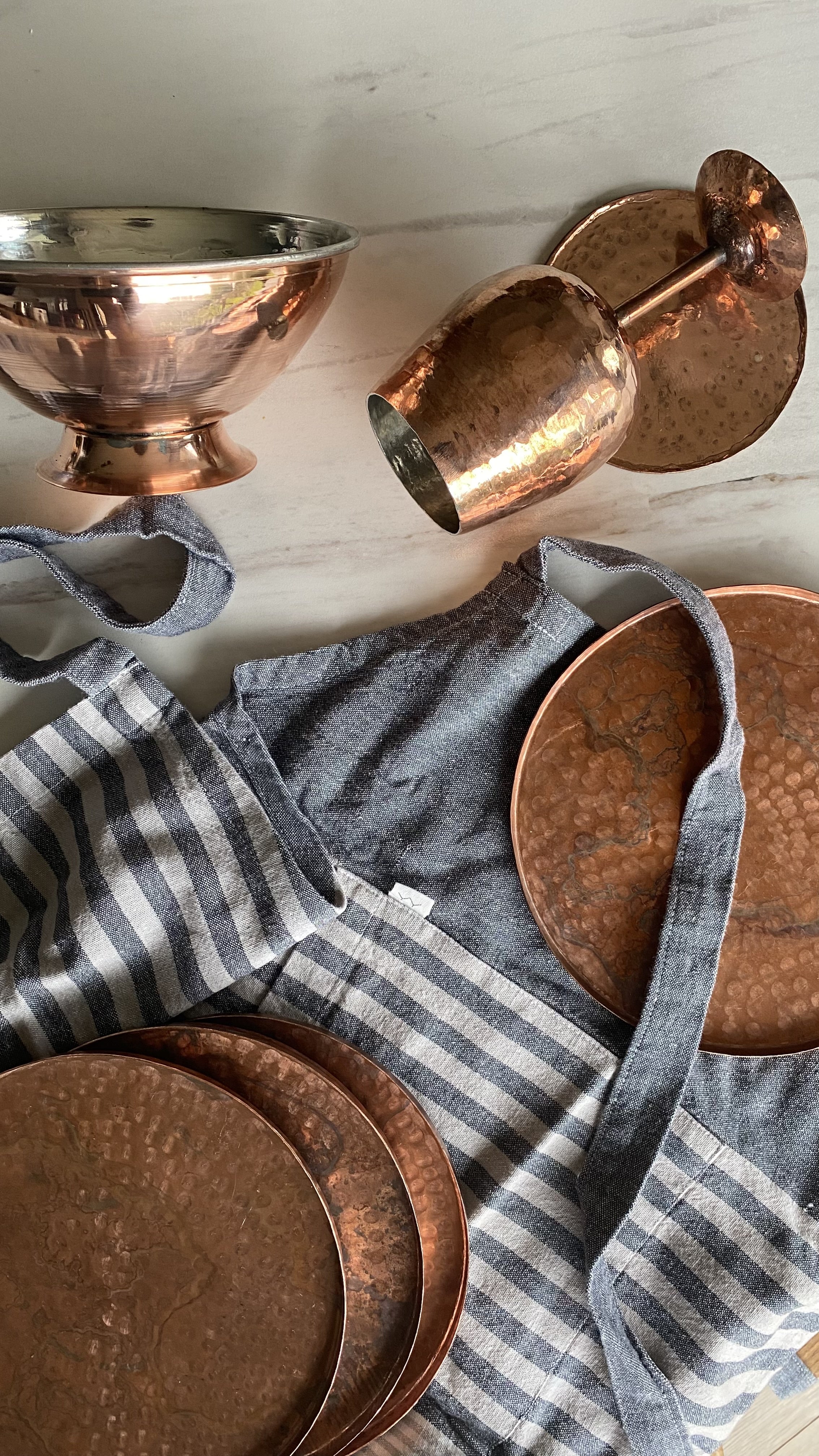 Hammered Copper Gourmet Platter - Where Every Meal Becomes a Work of Art