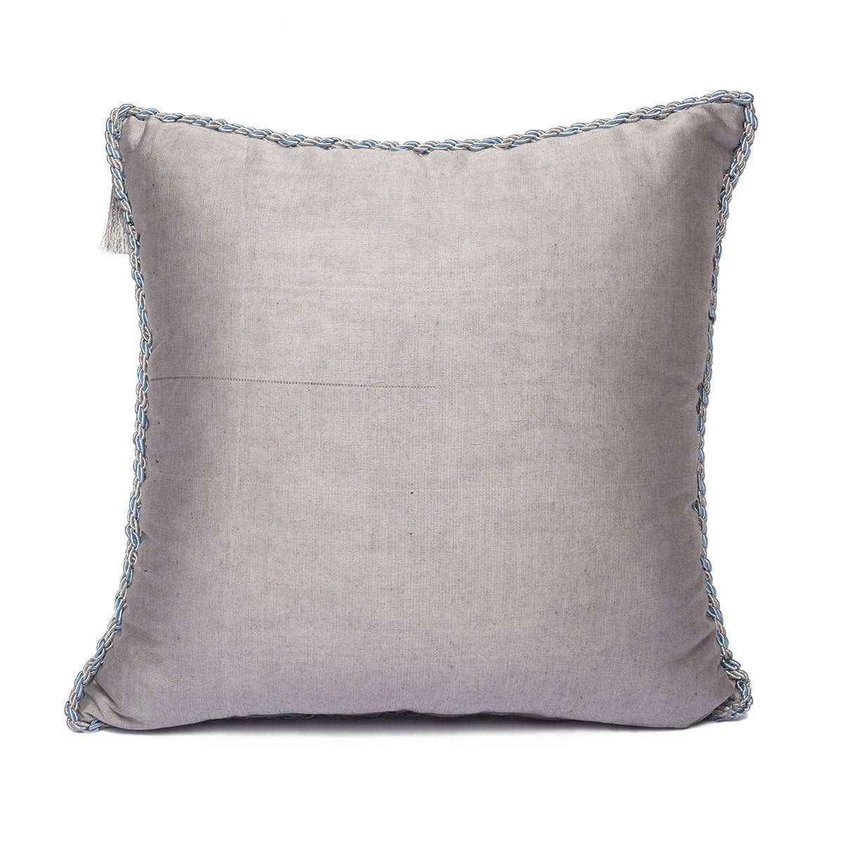 Kutnu Cushion Cover Blue Gray Stripes - Aegean Serenity