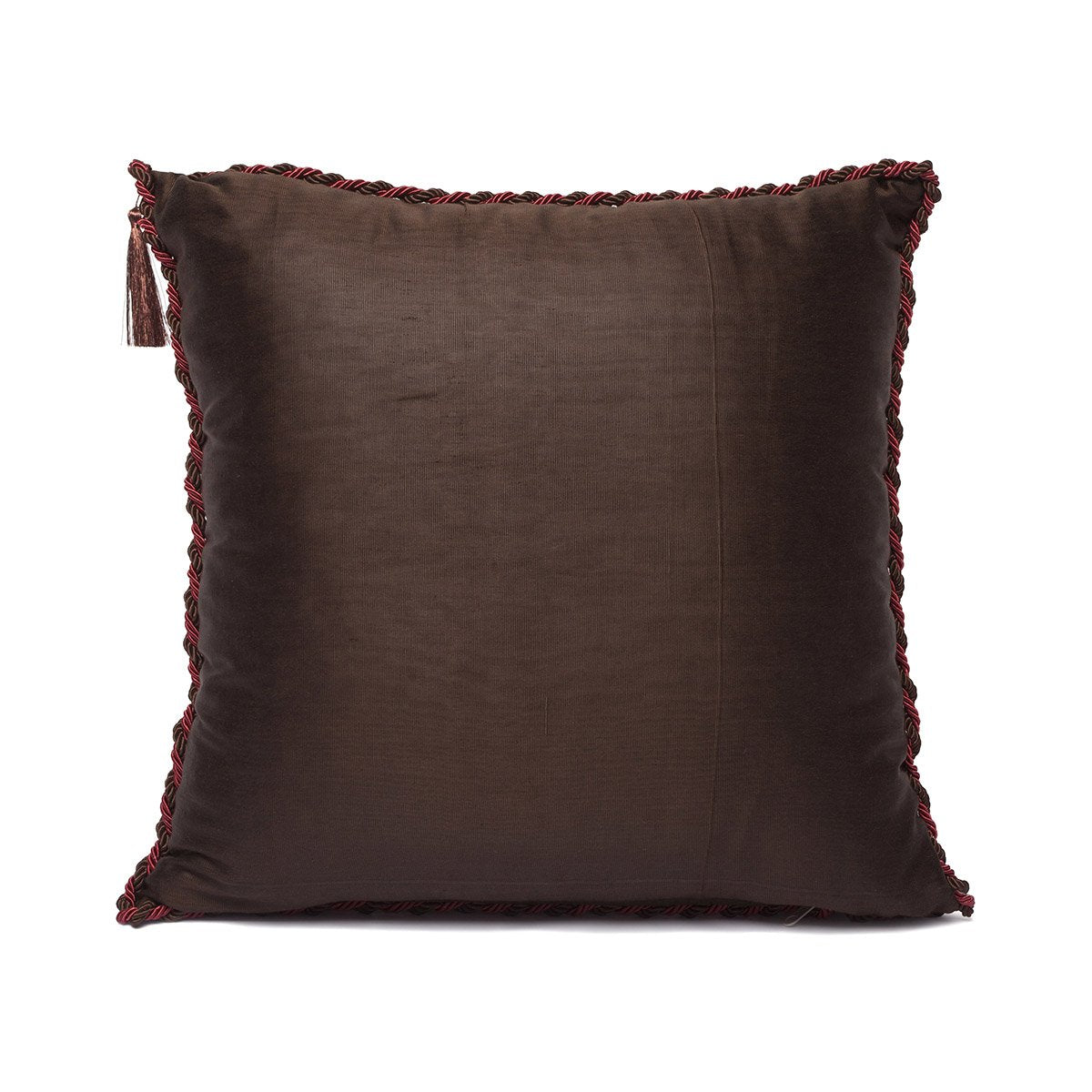 Kutnu Copper Coffee Cushion Cover - Metallic Elegance Woven in Earthy Warmth