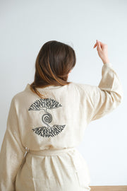 Premium Kimono "As Above So Below" - Sustainable Textile Art