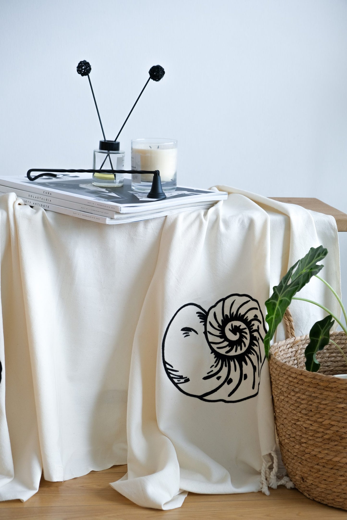 Peştemal Premium "Sea Shell" - Sustainable Textile Art