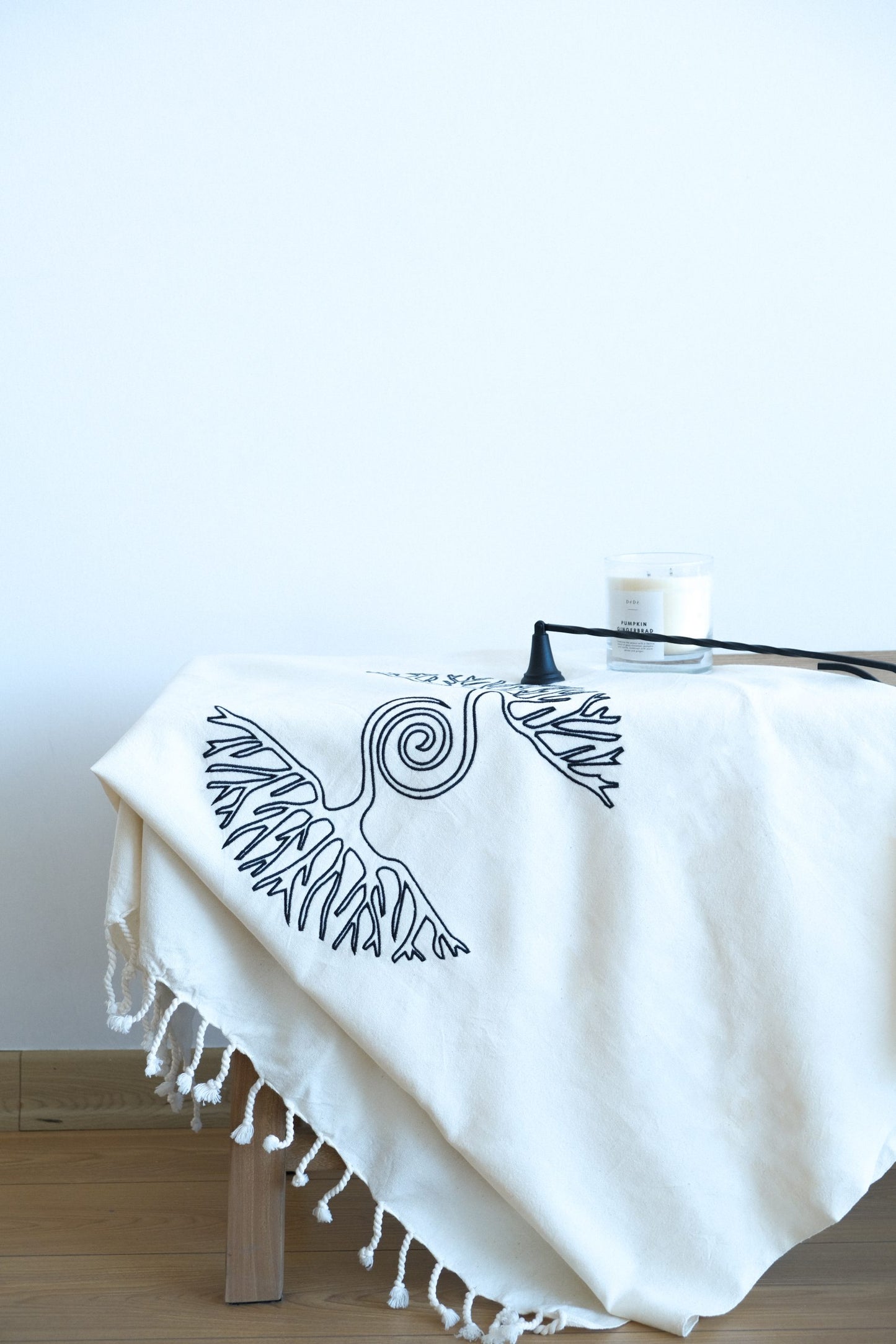 Peştemal Premium "As Above So Below" - Embroidered Hermetic Philosophy