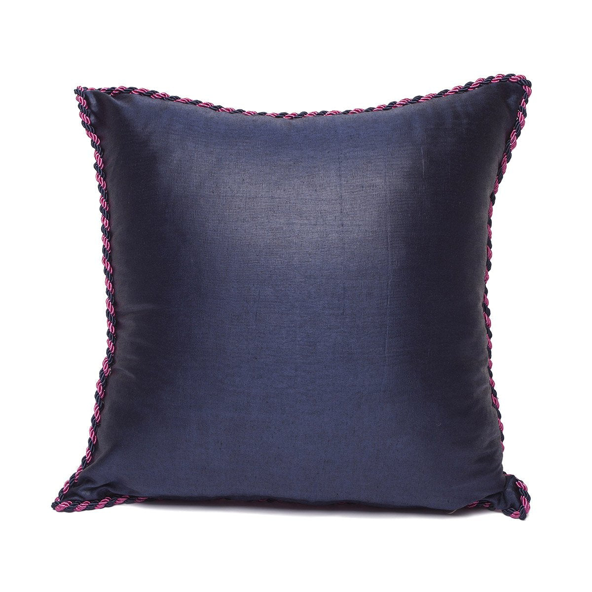 Kutnu Fuchsia and Navy Blue Cushion Cover - Contrast that Impacts
