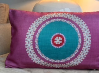 Boho Ethnic Rectangular Cushion Cover - Nomadic Traditions in Your Personal Sanctuary