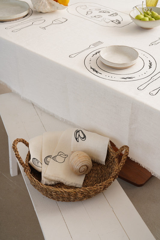 Set de 4 Servilletas Table Setting Seafood