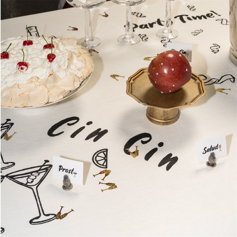 Mantel The Cocktail Club - Lino Festivo de Diseño Exclusivo