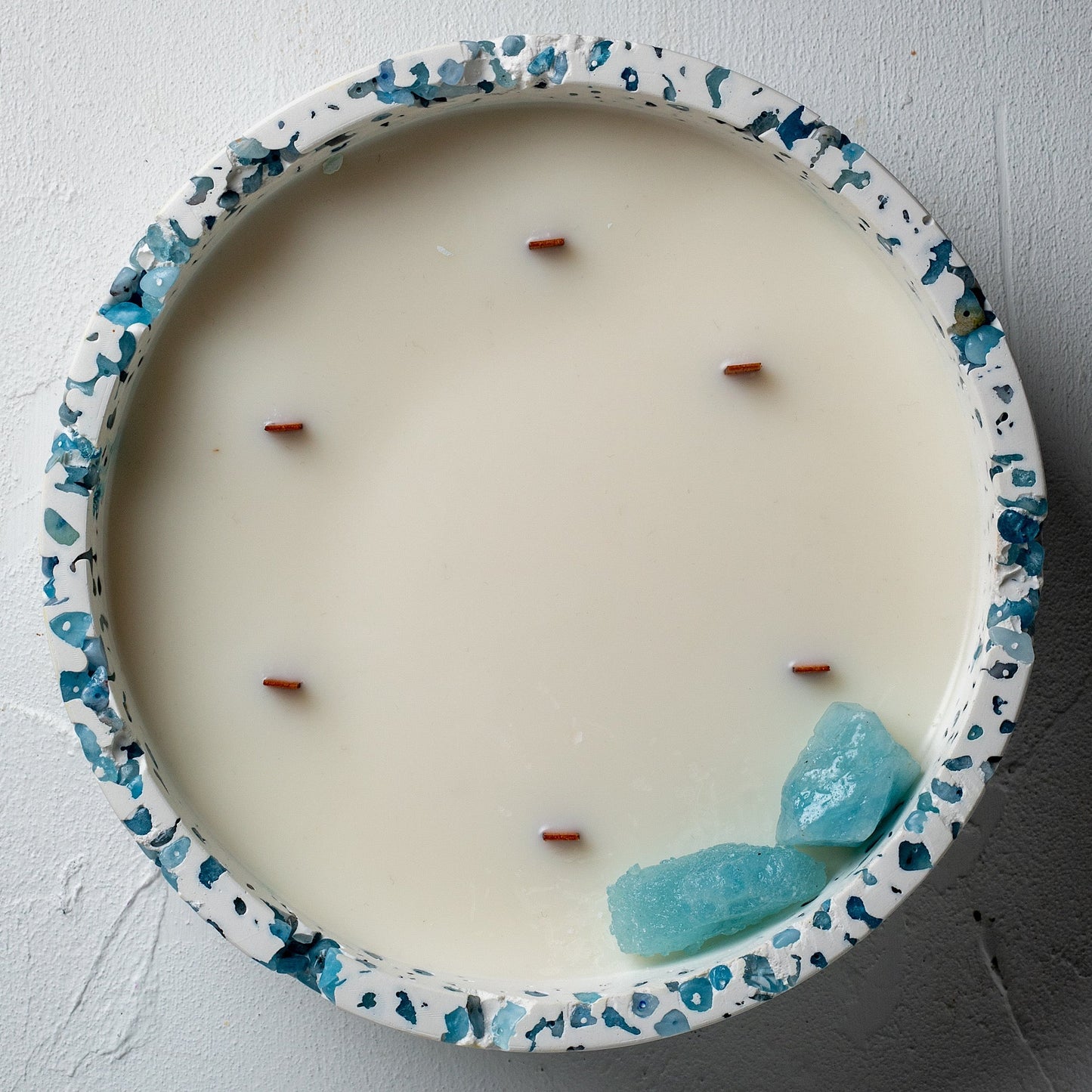 Vela Luxury Ola Oceánica - Colección Luna (900 G)