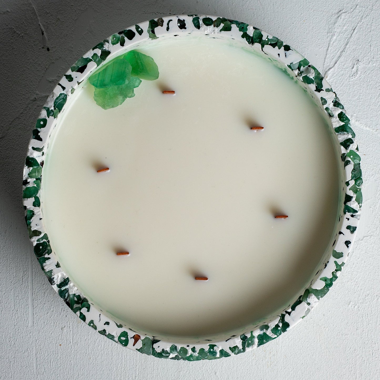 Vela Premium Verde Místico - Colección Luna (900 G)