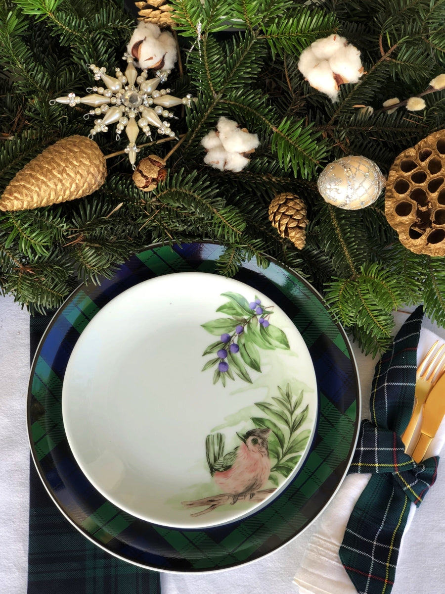 Winter Fairytale Deep Plate - Warming Mediterranean Ceramics