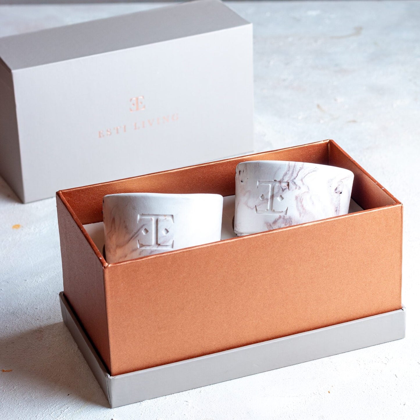 Colección "Mocha Dreams" Midi - Set 2 Velas Aromáticas