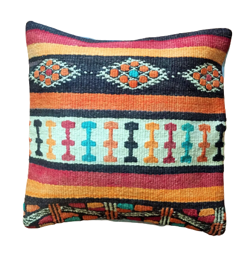 Kilim Lumbar Cushion - Nomadic Tradition Revived