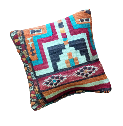Vintage Kilim Cushion - Nomadic Art Reborn
