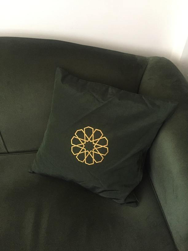 Seljuk Star Kutnu Cushion - Imperial Emerald Green