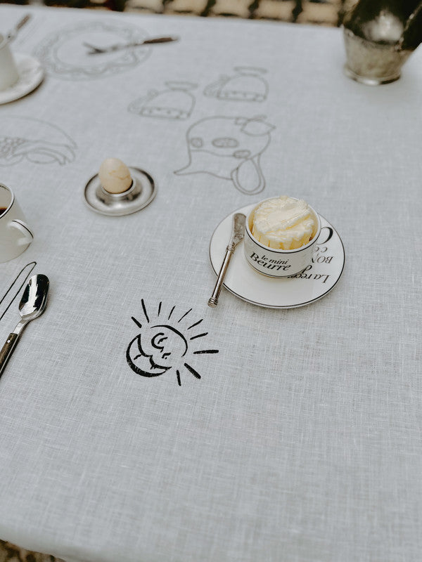 Mantel Table Setting Brunch