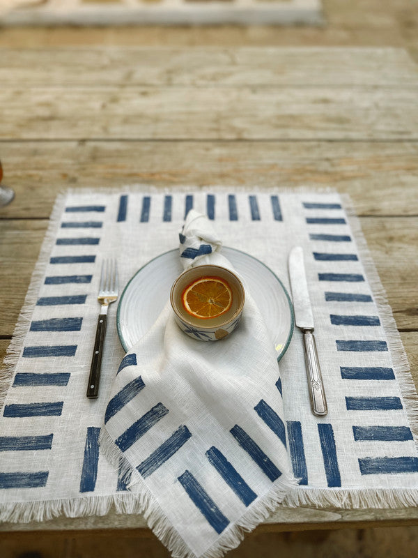 Set de 6 Servilletas Linea - Diseño Contemporáneo en Lino Natural