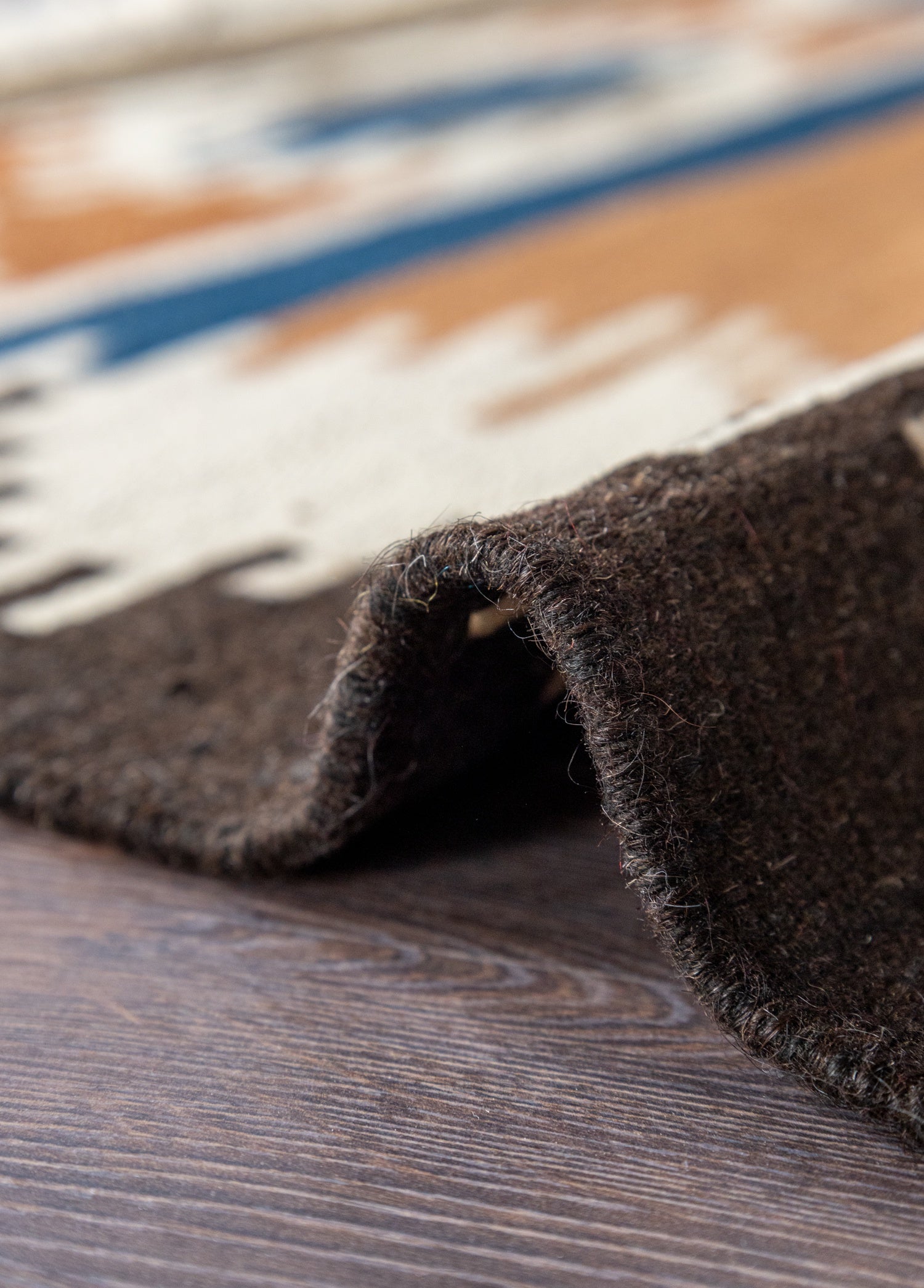 Melvin Hand- Woven Modern Handmade Kilim Natural Wool & Goat Hair 81x118cm – Sustainable Origin