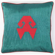 Kutnu Cushion "Hands on Hips" - Hand-Embroidered Turkish Silk