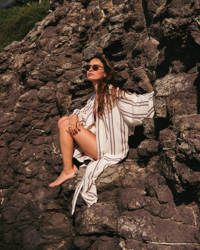 Peri Bathrobe - Golden Hour That Lives at Home