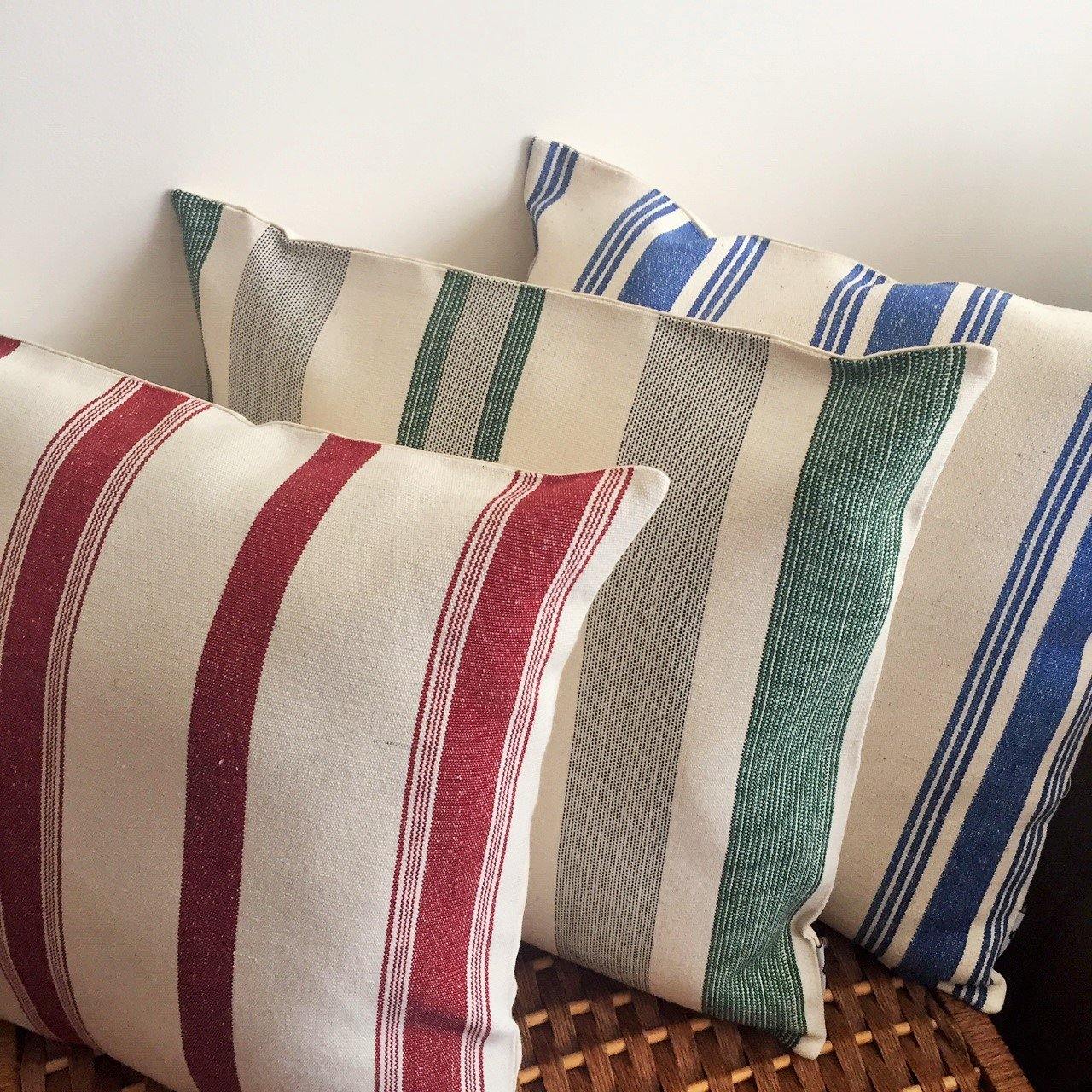 Striped Kutnu Cushion - Classic Seljuk Elegance