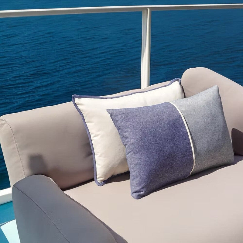 Rectangular Outdoor Cushion - Marmi Ecru