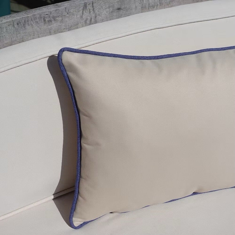 Rectangular Outdoor Cushion - Marmi Ecru