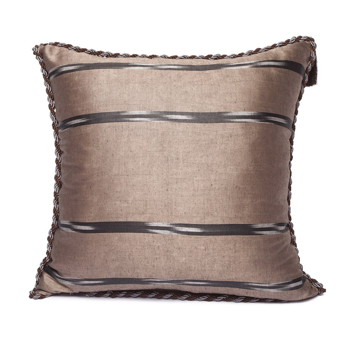 Kutnu Beige Coffee Cushion Cover - Earthly Harmony Woven in Timeless Elegance