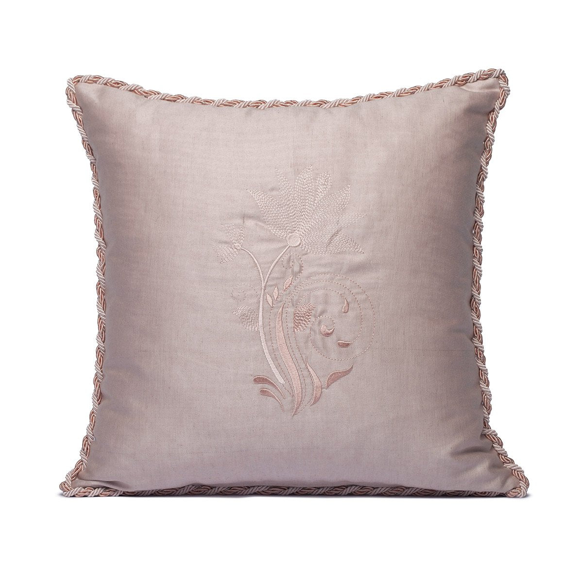 Pastel Pink Kutnu Cushion Cover - Ethereal Femininity Woven in Celestial Softness
