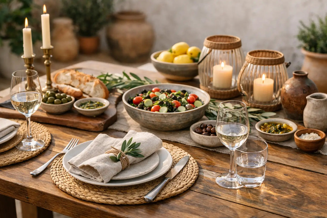 How to Style a Mediterranean Dining Table