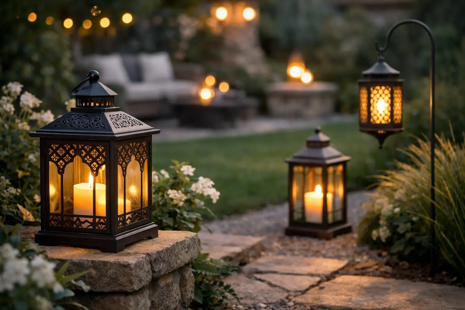 Artisan Garden Lanterns for Elegant Outdoors