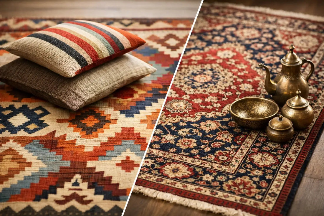 Alfombra kilim vs alfombra persa