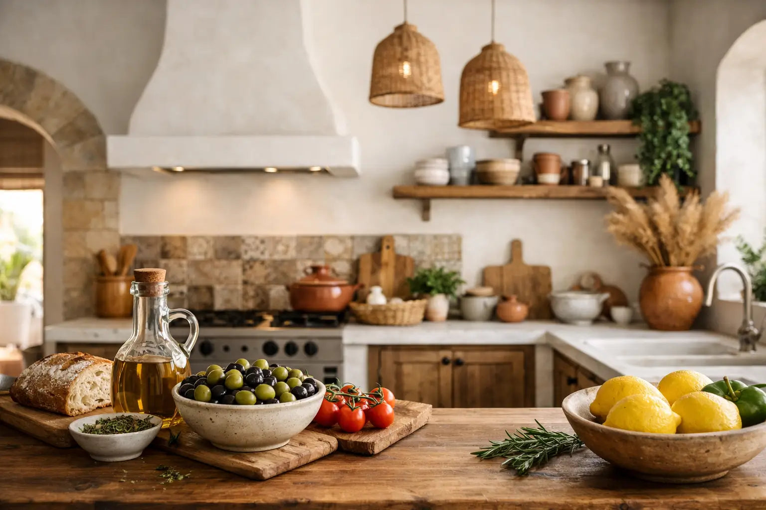 Decoración cocina mediterránea con alma
