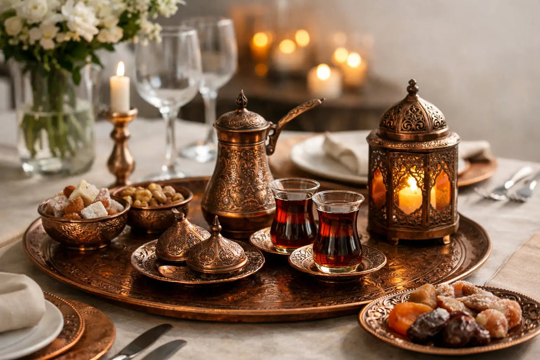 How to Style Turkish Copper Tablescapes