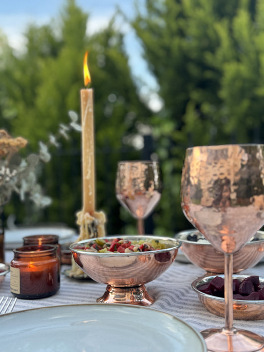 Handcrafted Copper Cocktail Glass - Where Every Toast Becomes Ceremonial