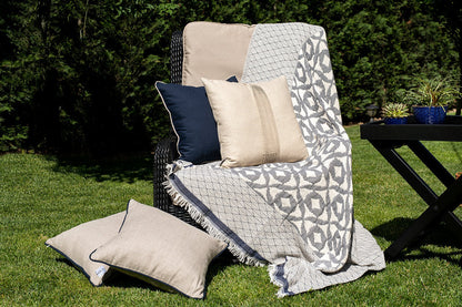 Modern Positano Jacquard Blanket