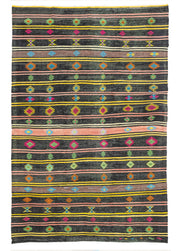 Jeremia Ethnic Patterned Cicim Kilim Artesanal Natural Wool 256x390cm – Origen Sostenible