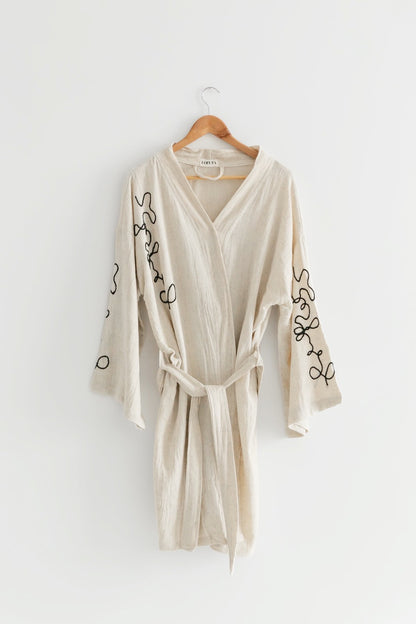 Handmade Kimono "Infinity" - Luxury Hand Embroidery