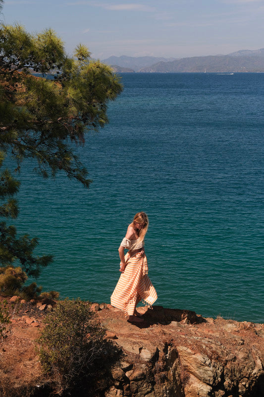 Peshtemal Lütfi Amber - Sol Mediterráneo en Algodón Ancestral