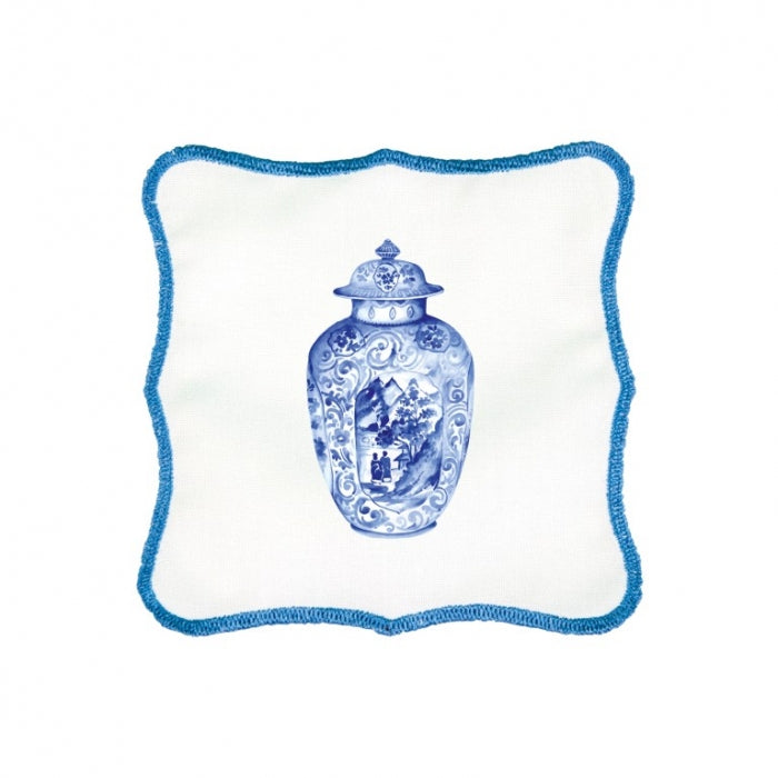 Servilletas De Lino Bohem Delft - Ritual Del Café Con Alma Artesanal