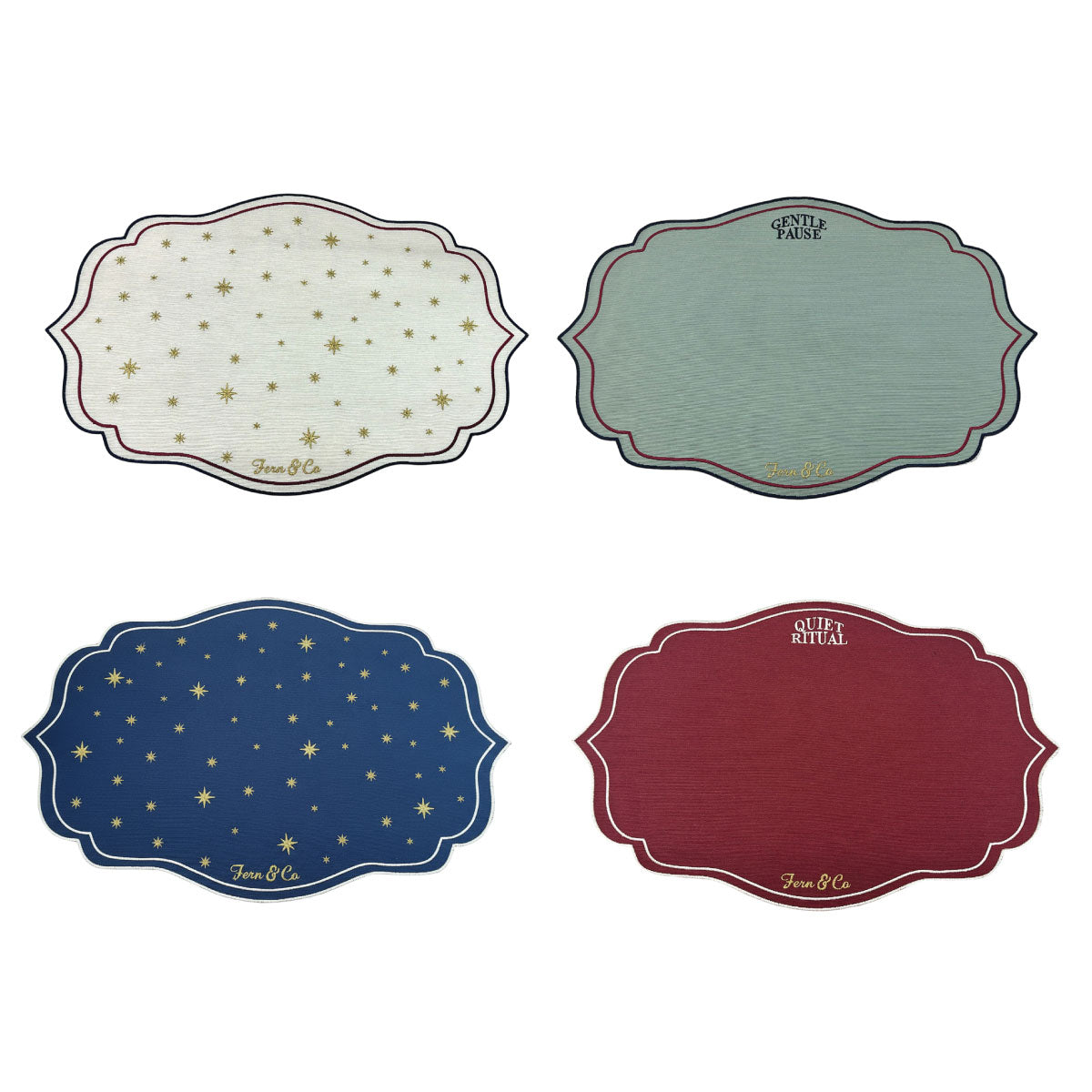 Starlight Collection Individual Placemats - Set of 4 in Melamine