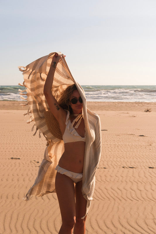 Peshtemal Terra Beige - Neutralidad Que Abraza Naturaleza