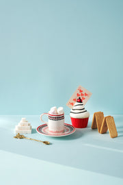 Holiday Porcelain Ashtray and Candle Holder Set - Gift Edition