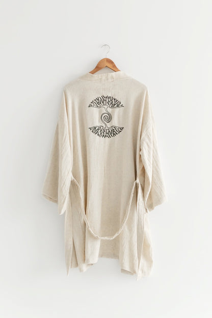 Premium Kimono "As Above So Below" - Sustainable Textile Art