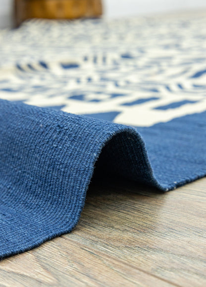 Zenge Primitive Design Wool Kilim Artesanal Natural Wool 231x311cm – Origen Sostenible