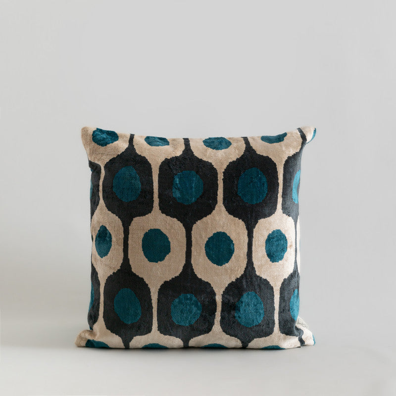 Silk Velvet Cushion Cover – Ikat Tradition