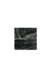 Set de 4 Posavasos Negro Imperial - Protección de Mármol que Abraza la Elegancia Suprema